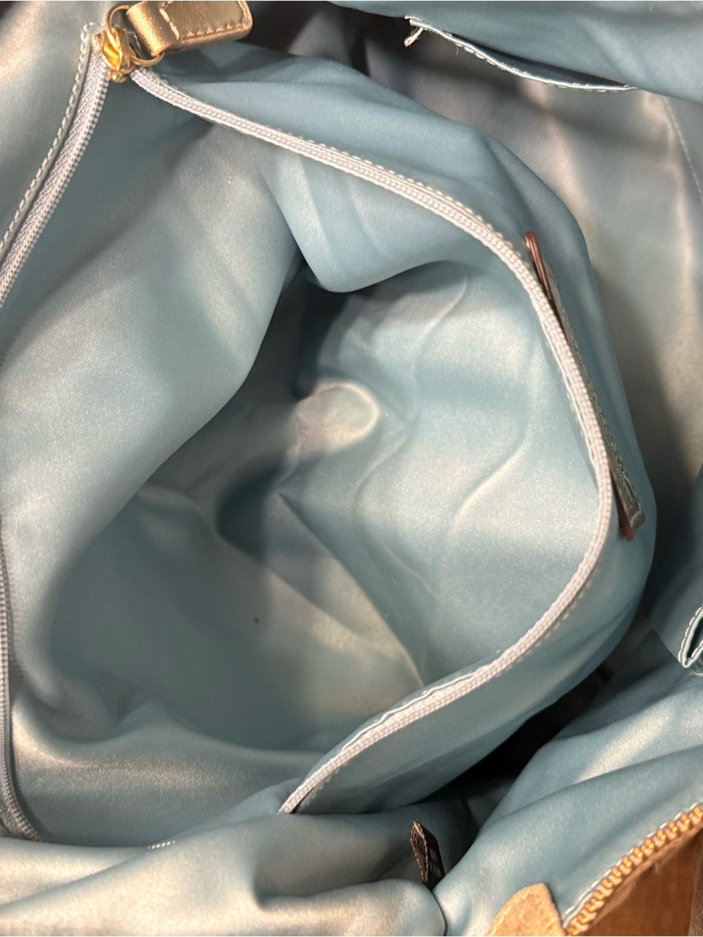 Coach Metallic Champagne Signature Tote - Picture 5 of 7